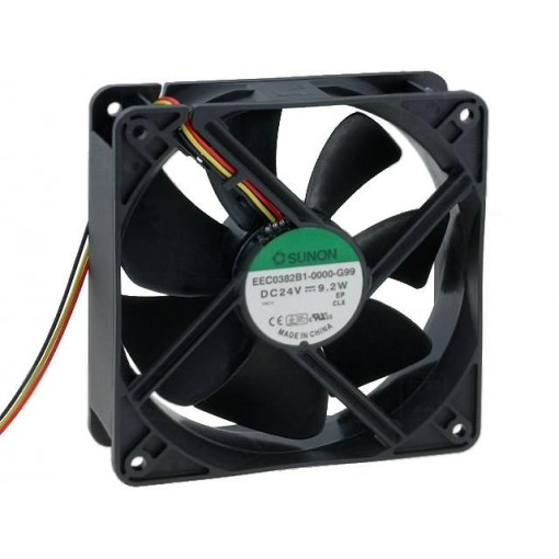 EEC0382B1-000U-G99; Fan: DC; axial; 24VDC; 120x120x38mm; 234.4m3/h; 48dBA; ball bearing; SUNON