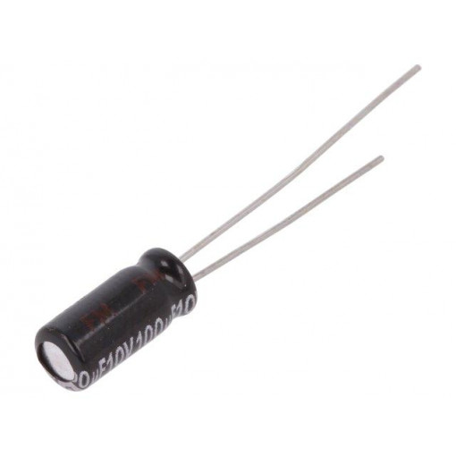EEUEB1A101S; Capacitor: electrolytic; THT; 100uF; 10VDC; Ø5x11mm; Pitch: 2mm; PANASONIC