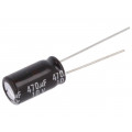 EEUEB1A471; Capacitor: electrolytic; THT; 470uF; 10VDC; Ø8x15mm; Pitch: 3.5mm; PANASONIC