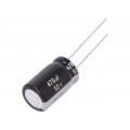 EEUEB1H471; Capacitor: electrolytic; THT; 470uF; 50VDC; Ø12.5x20mm; Pitch: 5mm; PANASONIC