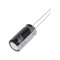 EEUEB2D220; Capacitor: electrolytic; THT; 22uF; 200VDC; Ø10x20mm; Pitch: 5mm; PANASONIC
