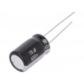 EEUEB2W100; Capacitor: electrolytic; THT; 10uF; 350VDC; Ø12.5x20mm; Pitch: 5mm; PANASONIC