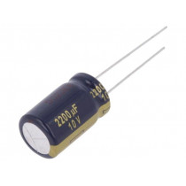 EEUFC1A222; Capacitor: electrolytic; low impedance; THT; 2200uF; 10VDC; ±20%; PANASONIC