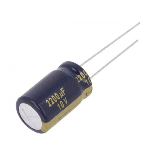 EEUFC1A222; Capacitor: electrolytic; low impedance; THT; 2200uF; 10VDC; ±20%; PANASONIC