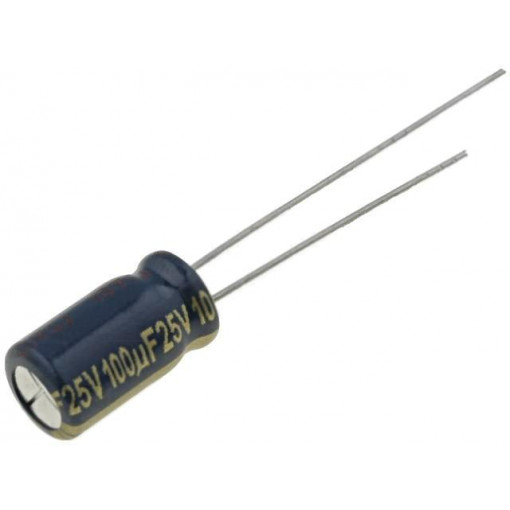 EEUFC1E101; Capacitor: electrolytic; low impedance; THT; 100uF; 25VDC; ±20%; PANASONIC