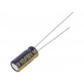 EEUFC1H100L; Capacitor: electrolytic; low impedance; THT; 10uF; 50VDC; Ø5x11mm; PANASONIC