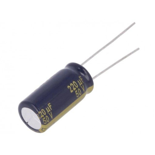 EEUFC1H221B; Capacitor: electrolytic; low impedance; THT; 220uF; 50VDC; ±20%; PANASONIC