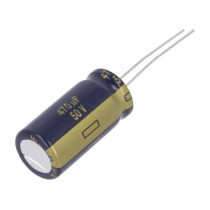 EEUFC1H471B; Capacitor: electrolytic; low impedance; THT; 470uF; 50VDC; ±20%; PANASONIC