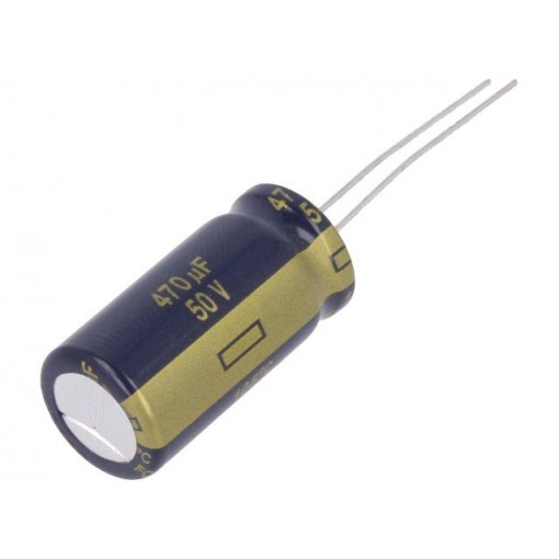 EEUFC1H471B; Capacitor: electrolytic; low impedance; THT; 470uF; 50VDC; ±20%; PANASONIC