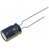EEUFC1H680B; Capacitor: electrolytic; low impedance; THT; 68uF; 50VDC; ±20%; PANASONIC