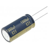 EEUFC1J152; Capacitor: electrolytic; low impedance; THT; 1500uF; 63VDC; ±20%; PANASONIC