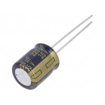 EEUFC1V221B; Capacitor: electrolytic; low impedance; THT; 220uF; 35VDC; ±20%; PANASONIC