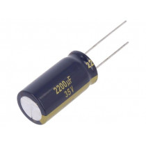 EEUFC1V222; Capacitor: electrolytic; low impedance; THT; 2200uF; 35VDC; ±20%; PANASONIC