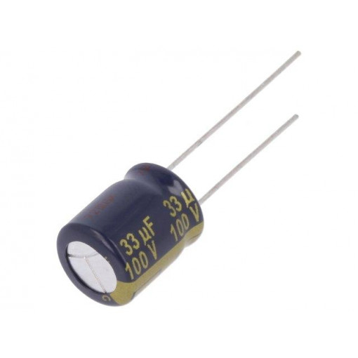 EEUFC2A330; Capacitor: electrolytic; low impedance; THT; 33uF; 100VDC; ±20%; PANASONIC