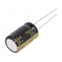 EEUFM1E102; Capacitor: electrolytic; low impedance; THT; 1000uF; 25VDC; ±20%; PANASONIC