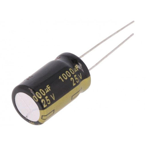 EEUFM1E102; Capacitor: electrolytic; low impedance; THT; 1000uF; 25VDC; ±20%; PANASONIC