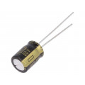 EEUFM1H101; Capacitor: electrolytic; low impedance; THT; 100uF; 50VDC; ±20%; PANASONIC