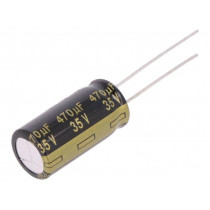 EEUFM1V471; Capacitor: electrolytic; low impedance; THT; 470uF; 35VDC; ±20%; PANASONIC