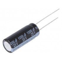 EEUFR1E102L; Capacitor: electrolytic; low impedance; THT; 1000uF; 25VDC; ±20%; PANASONIC