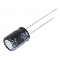 EEUFR1E331; Capacitor: electrolytic; low impedance; THT; 330uF; 25VDC; ±20%; PANASONIC