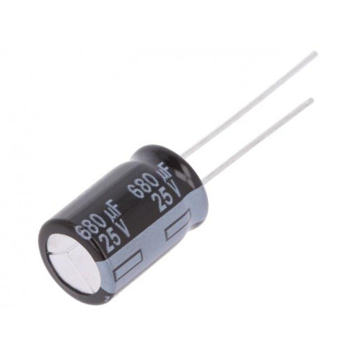 EEUFR1E681; Capacitor: electrolytic; low impedance; THT; 680uF; 25VDC; ±20%; PANASONIC