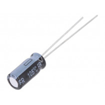 EEUFR1H100; Capacitor: electrolytic; low impedance; THT; 10uF; 50VDC; Ø5x11mm; PANASONIC