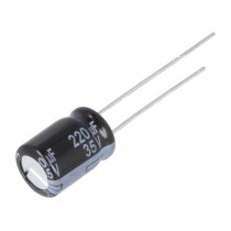 EEUFR1V221; Capacitor: electrolytic; low impedance; THT; 220uF; 35VDC; ±20%; PANASONIC
