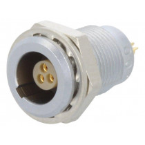 EGG.00.303.CLL; Connector: circular; Series: 00; socket; female; soldering; PIN: 3; LEMO