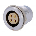 EGG.2B.304.CLL; Connector: circular; Series: 2B; socket; female; soldering; PIN: 4; LEMO EGG.2B.304.CLL; Connector: circular; Series: 2B; socket; female; soldering; PIN: 4; LEMO