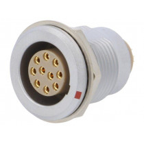 EGG.2B.310.CLL; Connector: circular; Series: 2B; socket; female; soldering; PIN: 10; LEMO