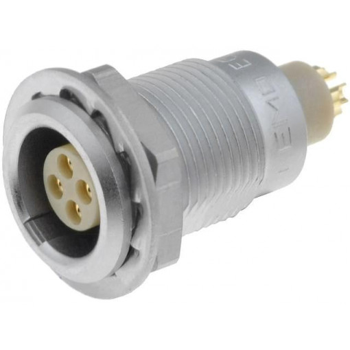 EGG.0B.304.CLL; Connector: circular; Series: 0B; socket; female; soldering; PIN: 4; LEMO