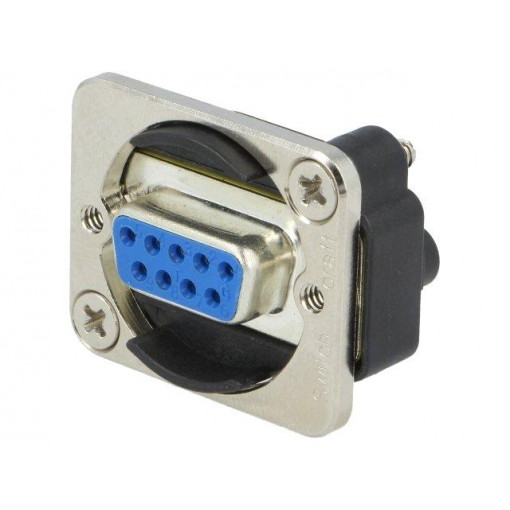 EHDB9FF; Transition: D-Sub coupler; both sides,D-Sub 9pin female; silver; SWITCHCRAFT EHDB9FF; Transition: D-Sub coupler; both sides,D-Sub 9pin female; silver; SWITCHCRAFT