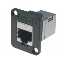 EHRJ45P5ES; Coupler; EH; Cat: 5e; shielded; RJ45 socket,both sides; SWITCHCRAFT