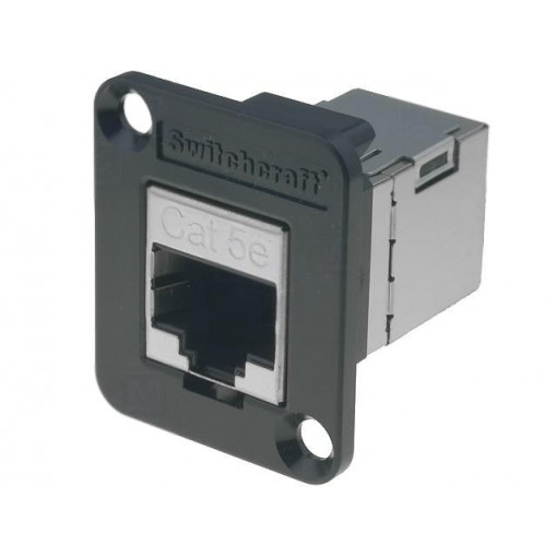 EHRJ45P5ES; Coupler; EH; Cat: 5e; shielded; RJ45 socket,both sides; SWITCHCRAFT