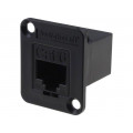 EHRJ45P6; Coupler; EH; Cat: 6; RJ45 socket,both sides; Case: XLR standard; SWITCHCRAFT EHRJ45P6; Coupler; EH; Cat: 6; RJ45 socket,both sides; Case: XLR standard; SWITCHCRAFT