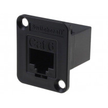 EHRJ45P6; Coupler; EH; Cat: 6; RJ45 socket,both sides; Case: XLR standard; SWITCHCRAFT