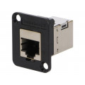 EHRJ45P6AS; Coupler; EH; Cat: 6a; shielded; RJ45 socket,both sides; SWITCHCRAFT EHRJ45P6AS; Coupler; EH; Cat: 6a; shielded; RJ45 socket,both sides; SWITCHCRAFT