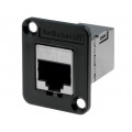 EHRJ45P6S; Coupler; EH; Cat: 6; shielded; RJ45 socket,both sides; SWITCHCRAFT EHRJ45P6S; Coupler; EH; Cat: 6; shielded; RJ45 socket,both sides; SWITCHCRAFT