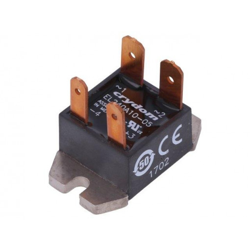 EL240A10-05; Relay: solid state; Ucntrl: 4÷8VDC; 10A; 24÷280VAC; -30÷80°C; IP00; CRYDOM