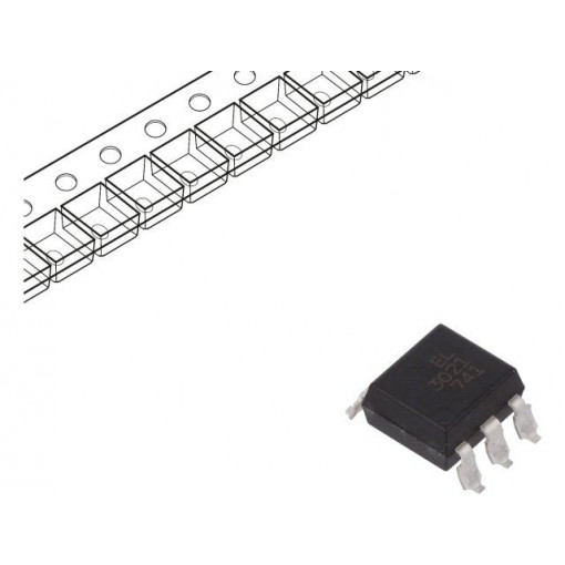 EL3021S(TA); Optotriac; 5kV; triac; Gull wing 6; Channels: 1; 100V/μs; EVERLIGHT EL3021S(TA); Optotriac; 5kV; triac; Gull wing 6; Channels: 1; 100V/μs; EVERLIGHT