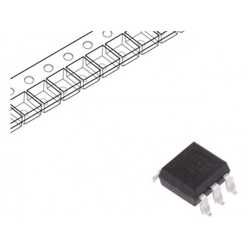 EL3041S(TA); Optotriac; 5kV; zero voltage crossing driver; Gull wing 6; EVERLIGHT EL3041S(TA); Optotriac; 5kV; zero voltage crossing driver; Gull wing 6; EVERLIGHT