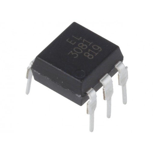 EL3081; Optotriac; 5kV; zero voltage crossing driver; DIP6; Channels: 1; EVERLIGHT EL3081; Optotriac; 5kV; zero voltage crossing driver; DIP6; Channels: 1; EVERLIGHT
