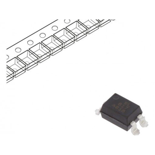 EL817S1(A)(TU); Optocoupler; SMD; Channels: 1; Out: transistor; Uinsul: 5kV; Uce: 35V; EVERLIGHT