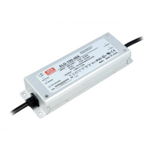 ELG-100-48A; Power supply: switched-mode; LED; 96W; 48VDC; 43.2÷52.8VDC; 1÷2A; MEAN WELL