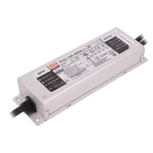 ELG-100-48DA-3Y; Power supply: switched-mode; Communication: DALI; LED; 96W; 48VDC; MEAN WELL