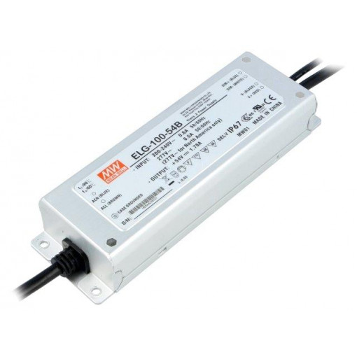 ELG-100-54B; Power supply: switched-mode; LED; 96.12W; 54VDC; 1.78A; 180÷295VAC; MEAN WELL