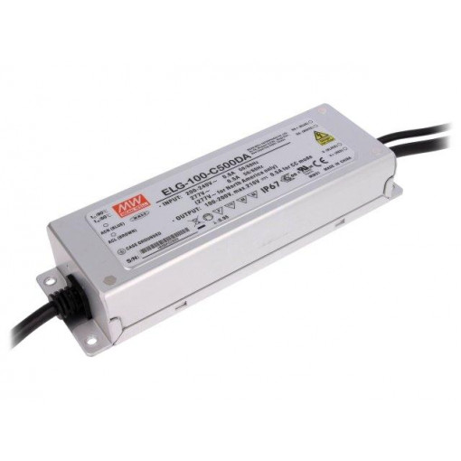 ELG-100-C500DA; Power supply: switched-mode; Communication: DALI; LED; 100W; 500mA; MEAN WELL