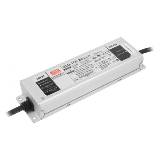 ELG-150-24-3Y; Power supply: switched-mode; LED; 150W; 24VDC; 6.25A; 100÷305VAC; MEAN WELL