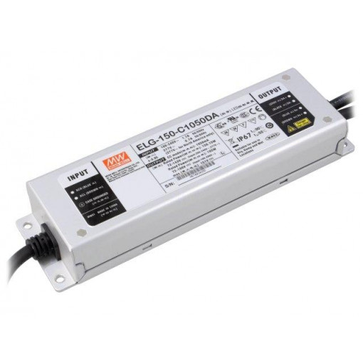 ELG-150-C1050DA; Power supply: switched-mode; Communication: DALI; LED; 150W; 1.05A; MEAN WELL