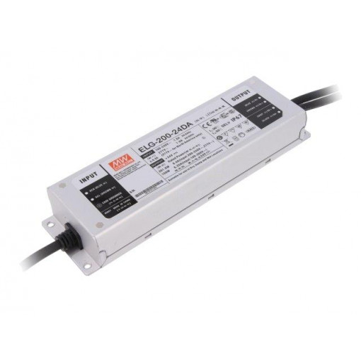 ELG-200-24DA; Power supply: switched-mode; Communication: DALI; LED; 200W; 24VDC; MEAN WELL